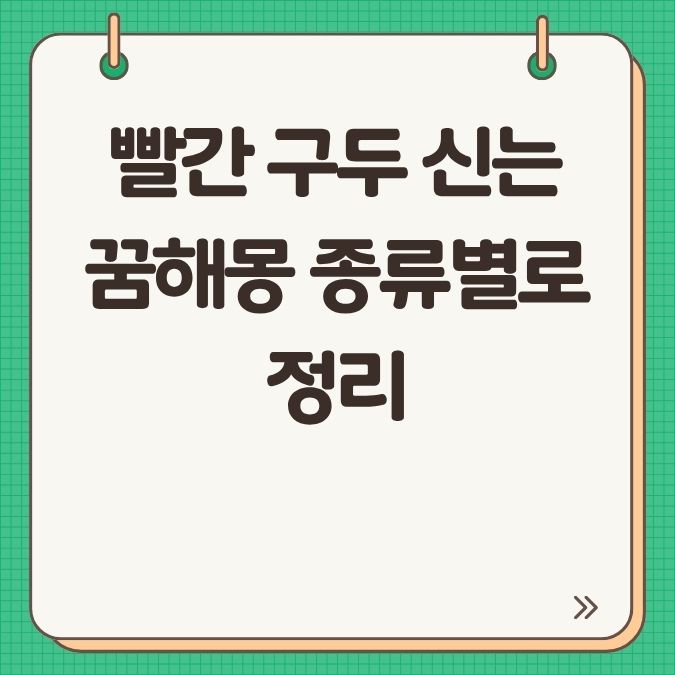 빨간 구두 신는 꿈해몽 종류별로 정리