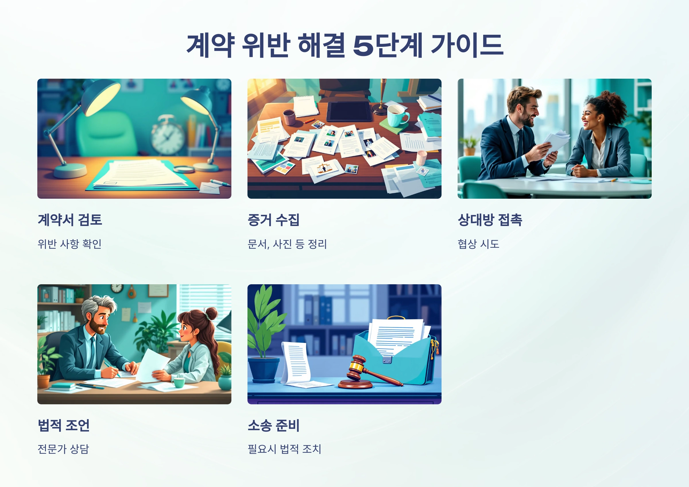 계약 위반, 정말 해결 가능할까요? 공사 계약서와 서비스 미제공 소송의 완벽한 5단계 가이드!