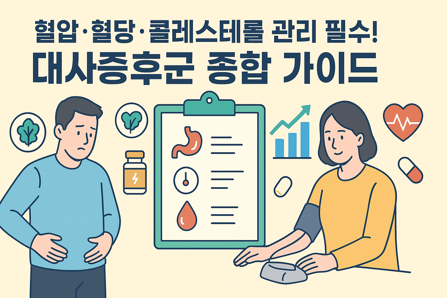 혈압.혈당.콜레스테롤 관리 필수! 대사증후군 종합 가이드
