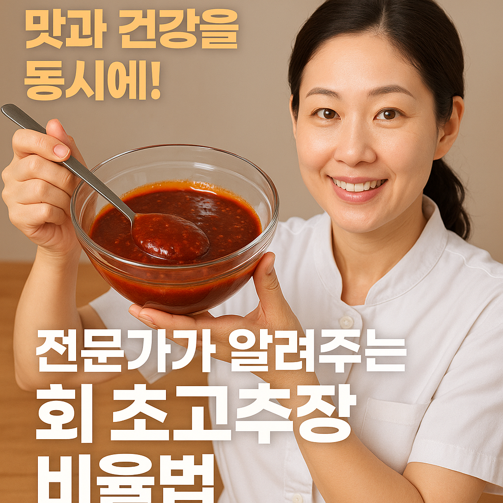 회 초고추장 비율