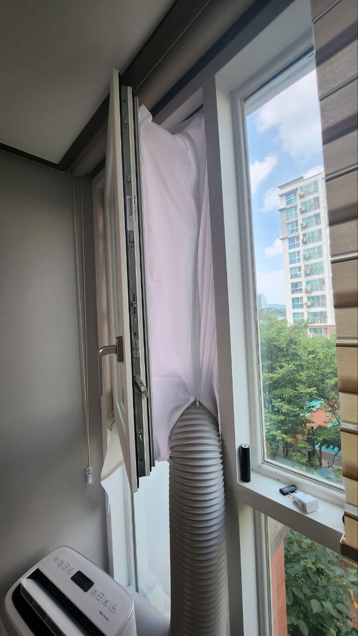 이동식에어컨 창문칸막이