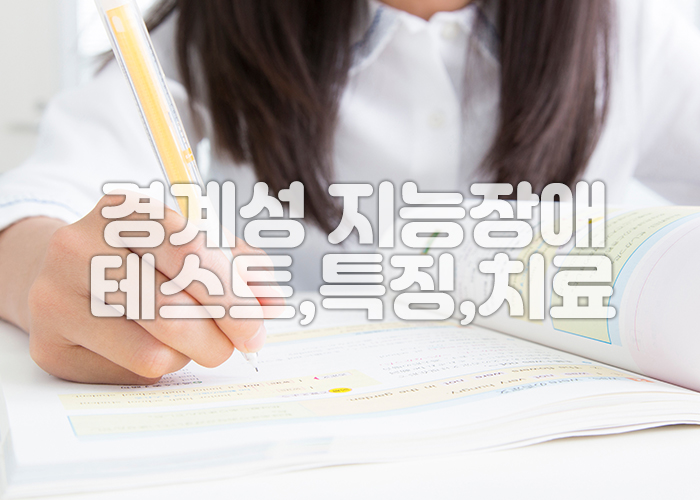 여자아이가 공부를 하고 있는 이미지