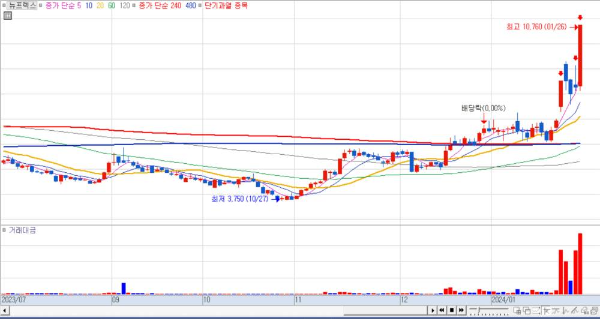뉴프렉스 신호 노출되다