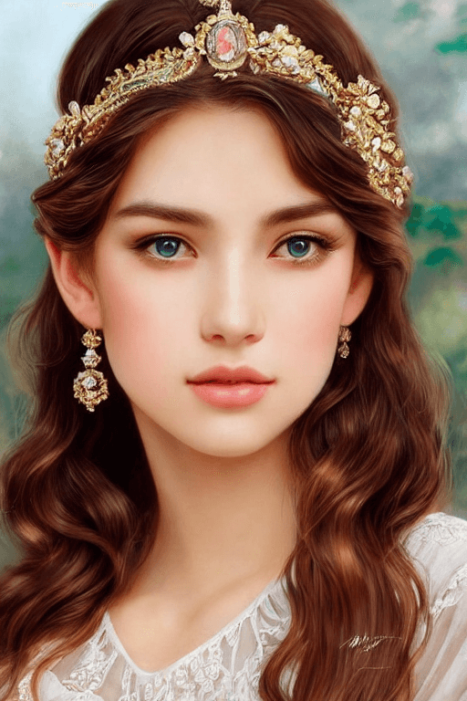 Playground AI로 생성한 그림(3) - 솔로몬 시대 공주