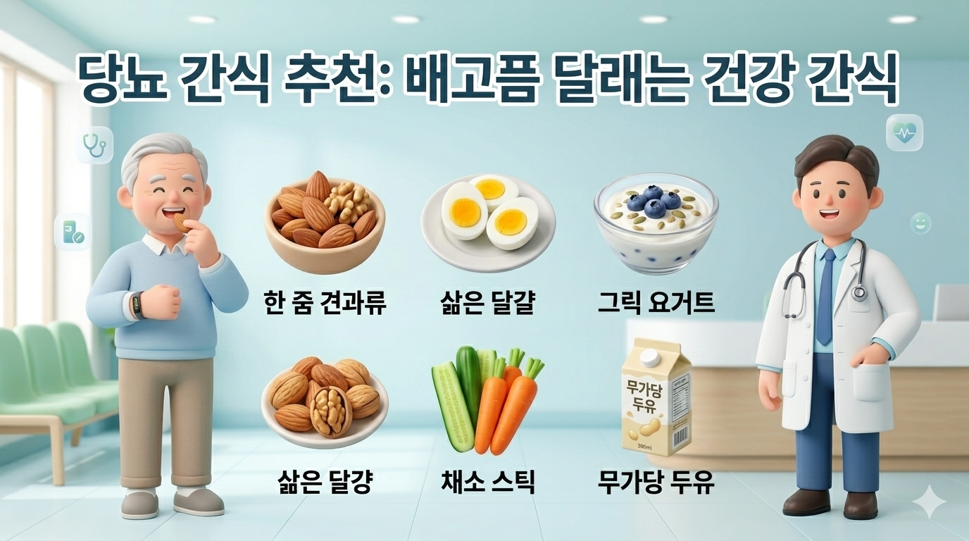 당뇨 환자 추천 간식 5가지: 배고픔 달래고 혈당 지키는 착한 간식