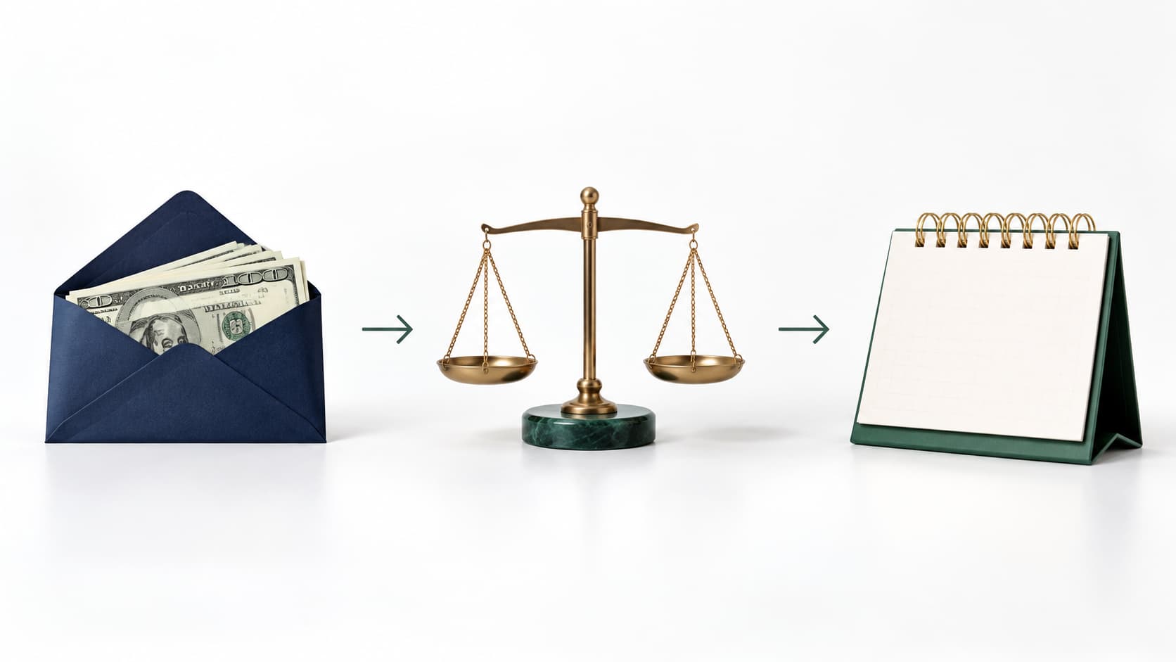 평균임금, 하루 금액, 총액 순서로 이어지는 실업급여 계산 3단계 그림