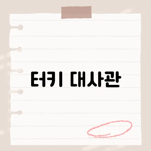 터키 대사관, 영사도 놀란 비자승인 속도?