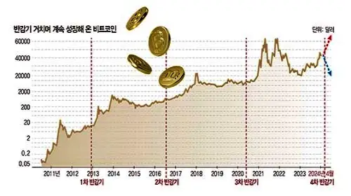 비트코인 반감기와 가격 변화