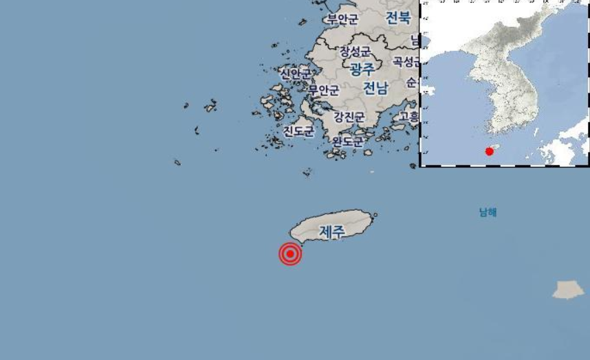 지진 진앙지 지도