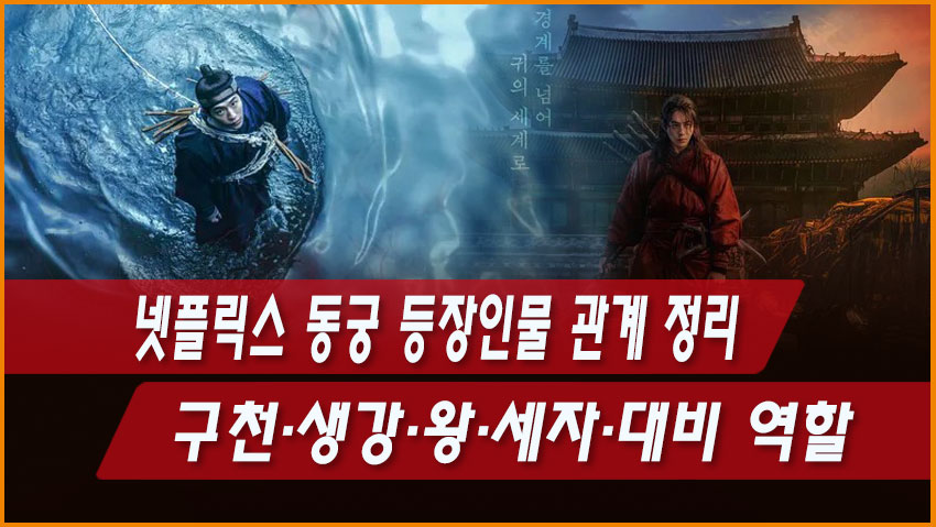 넷플릭스 동궁 등장인물 관계도 남주혁 구천 노윤서 생강 조승우 왕 곽동연 세자 장영남 대비