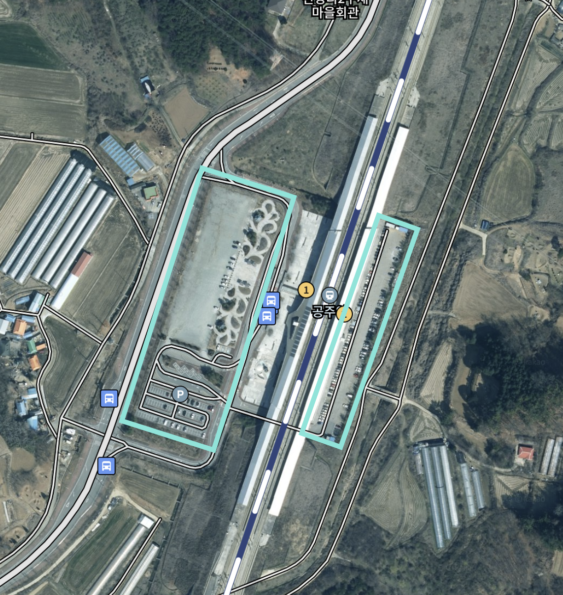 공주역 주차장 위치