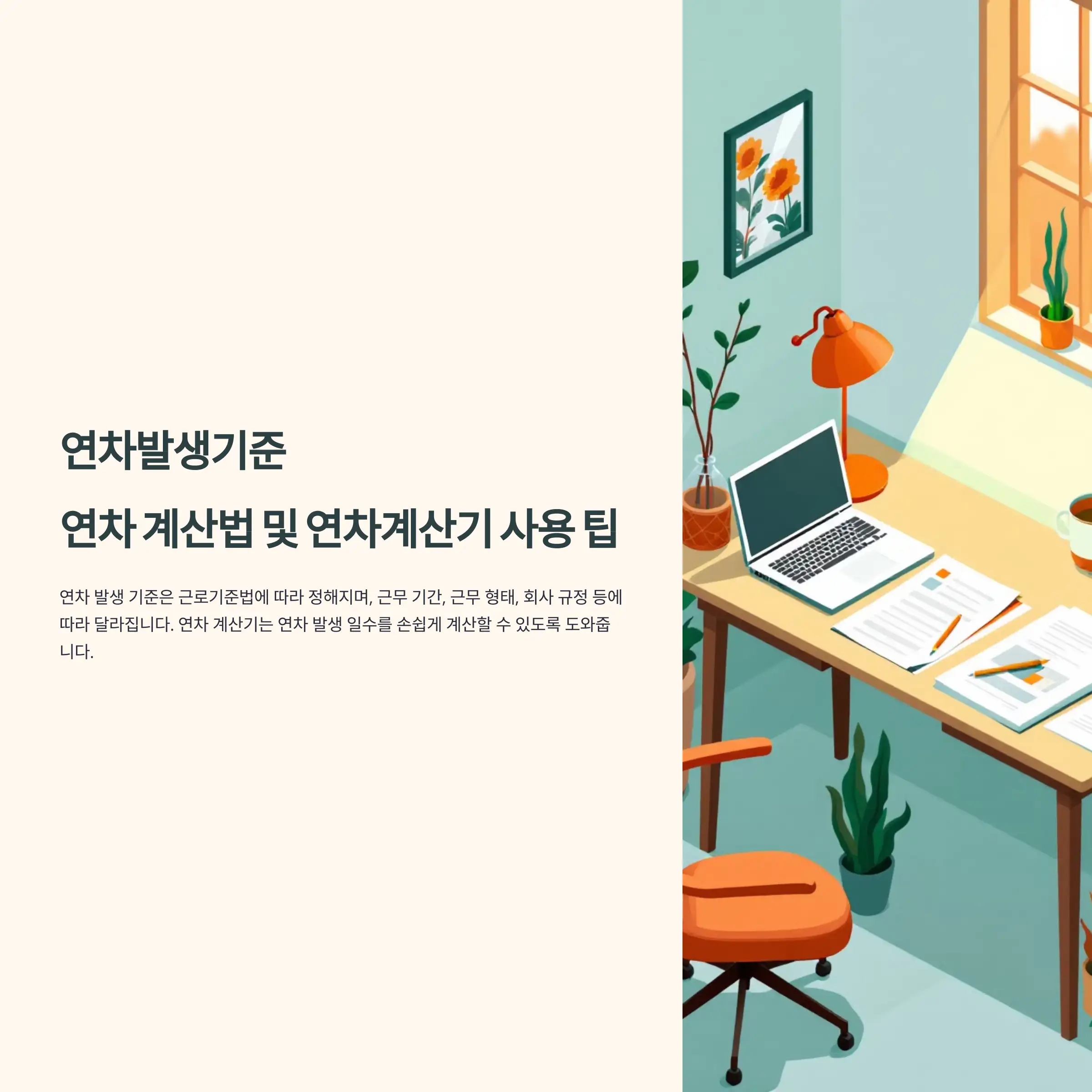 연차발생기준 연차 촉진제