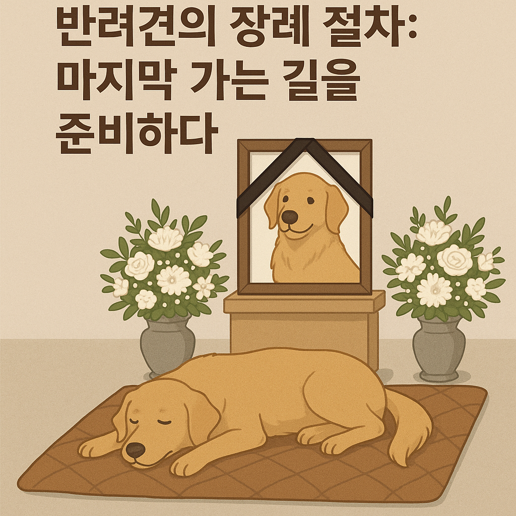 반려견의 장례 절차 이미지