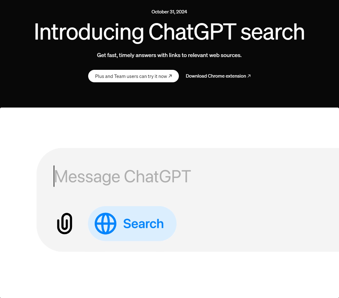 openai의 gpt search