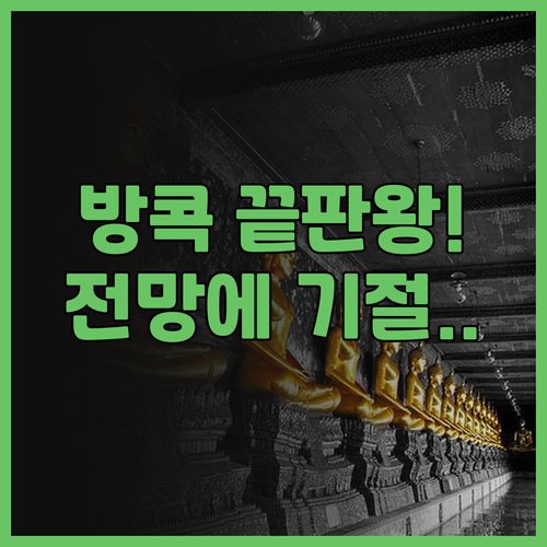 리츠칼튼 방콕 후기 룸피니 공원 전망..