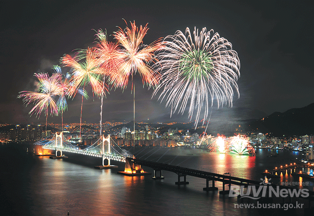 마린시티에서 바라본 모습