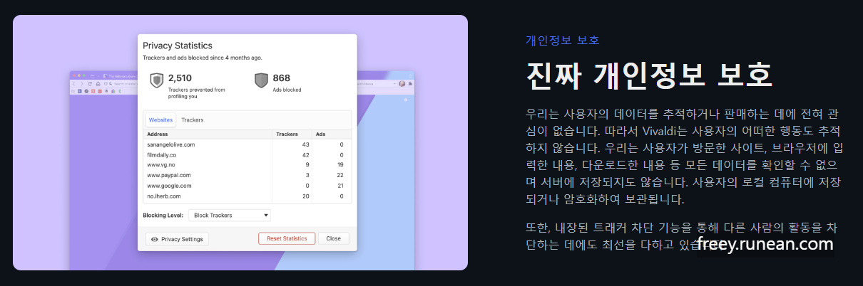 비발디(Vivaldi) 주요 기능/특징