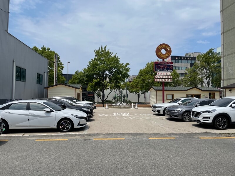 수원 맛집 10593 베이글 커피 하우스 주차장