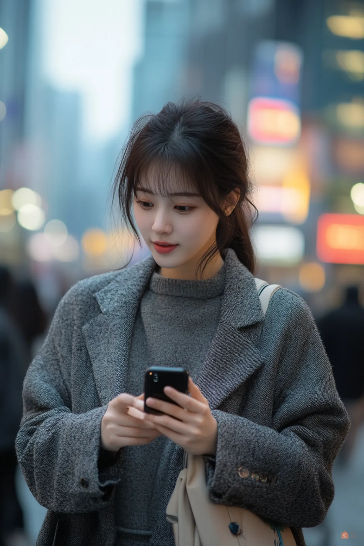 애플워치와-애플휴대폰사용하는-한국여자01