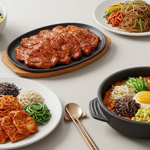 K푸드 대표하는 음식 사진