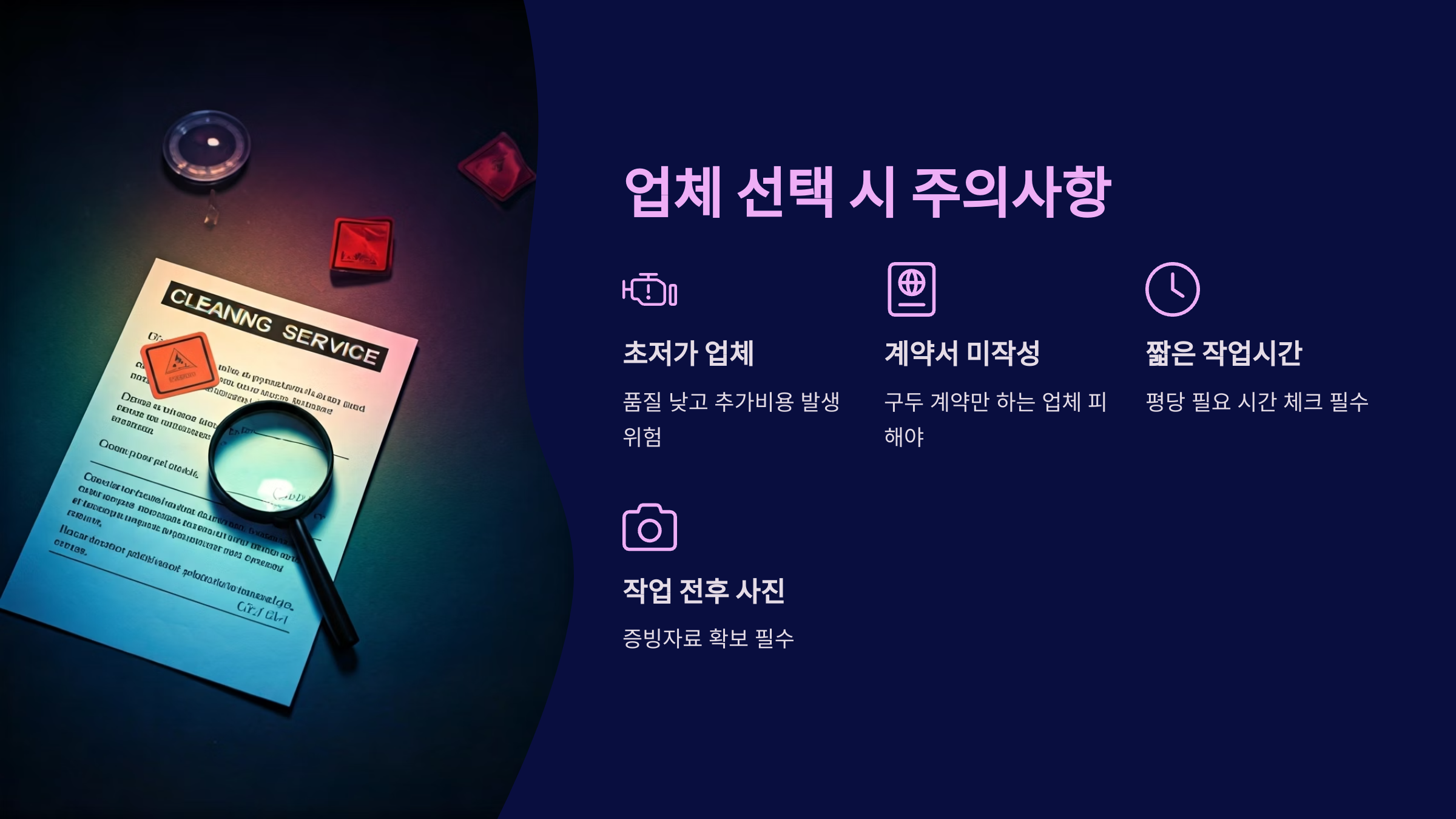 수원 입주청소 업체 선택 시 주의할점