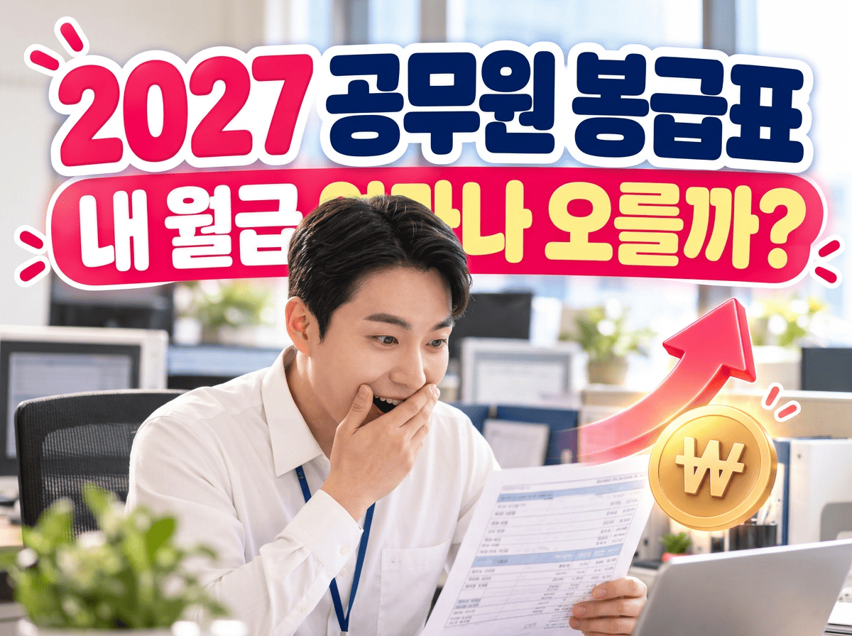 2027 공무원 봉급표 대표 이미지