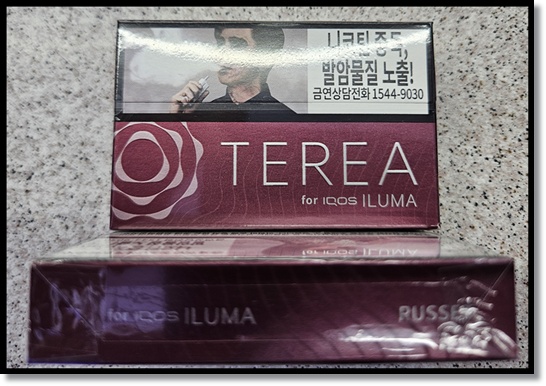 편의점 알바 궐련형 전자담배 아이코스 일루마(ILUMA) 전용 스틱 테리아(Terea) 러셋(Russet), 티크(Teak), 앰버(Amber), 실버(Silver) 맛 향 특징 분석