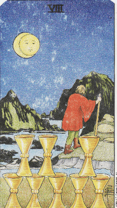 eight of cups 이미지카드