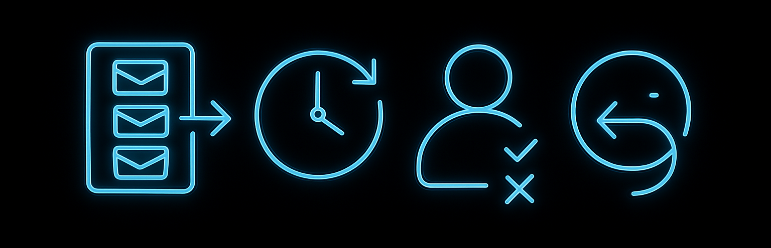 실시간 메시지·유저·프로세스 흐름을 모듈화한 시스템 구조 일러스트