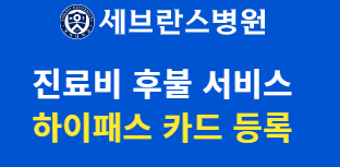 세브란스병원 진료비 하이패스 카드등록