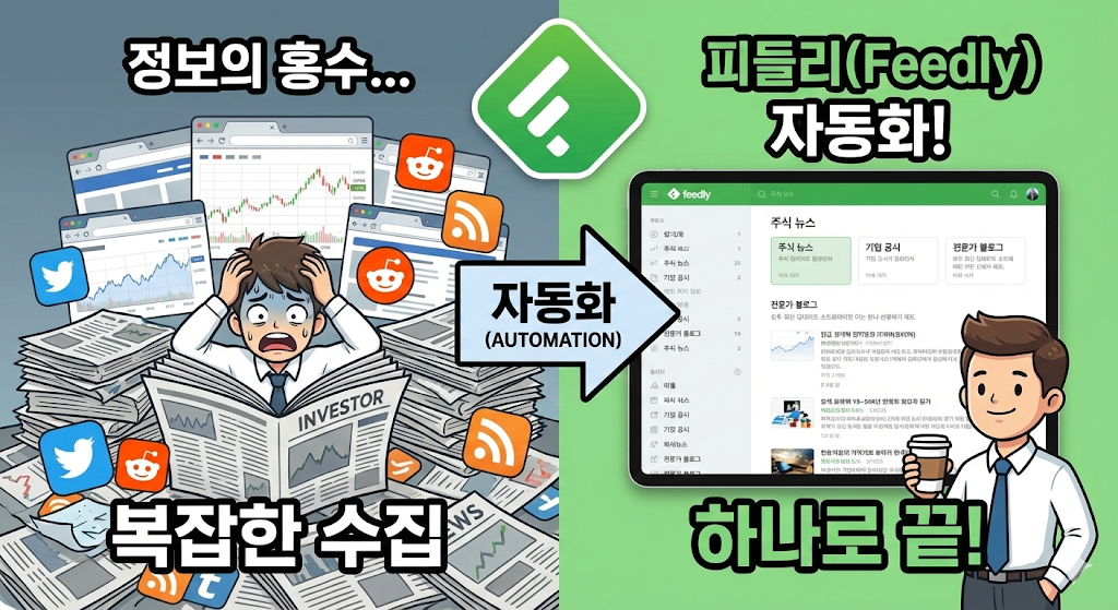 주식 투자 정보 수집 자동화, 피들리(Feedly) 하나로 끝내기