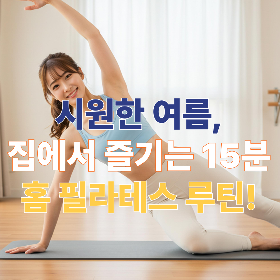 집에서도 가능한 홈 필라테스 루틴