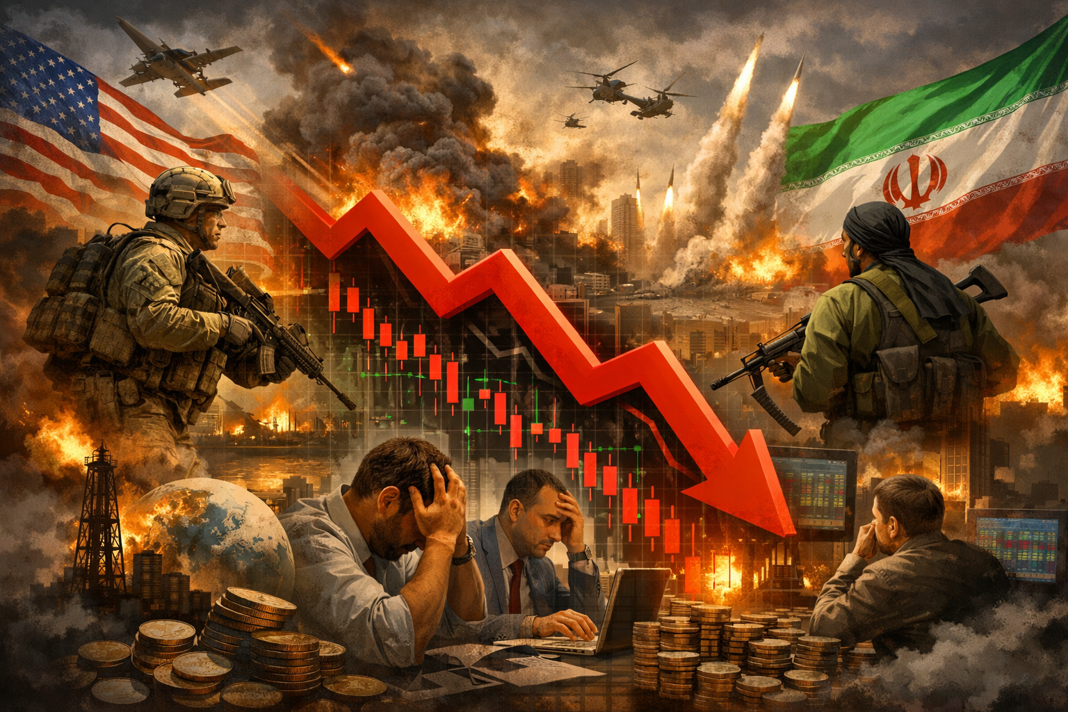 미국-이란 전쟁에 대한 공포가 전 세계 금융시장을 뒤흔들고