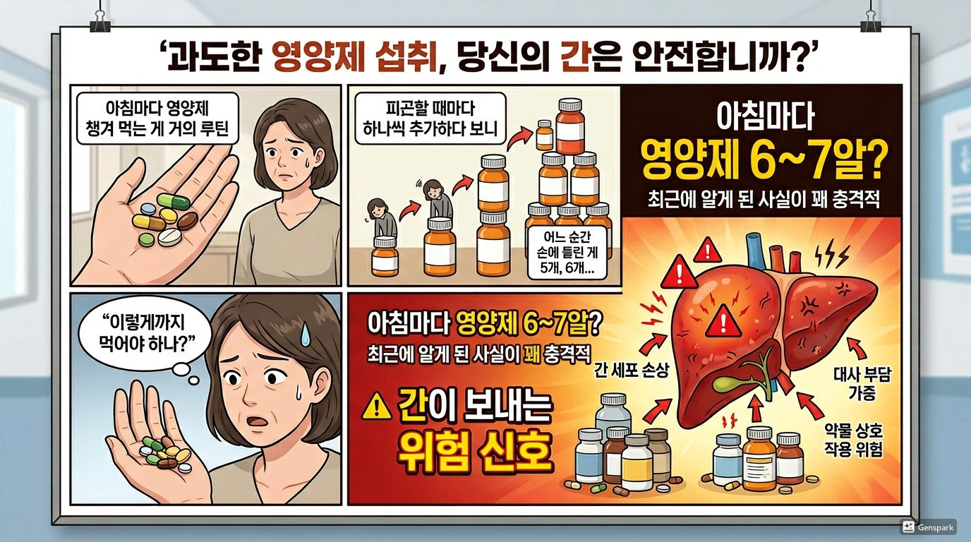 아침마다 영양제 6~7알? 간이 보내는 위험 신호 제대로 알기