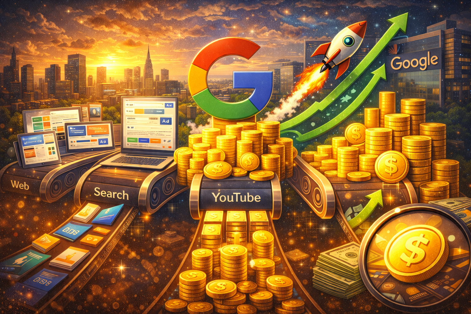 구글(알파벳) 광고 독점 구조와 장기 성장 관련 사진