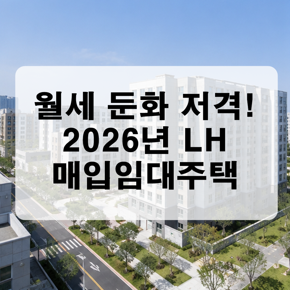 2026년 LH 일반 매입임대주택 모집 조건 및 신청 방법