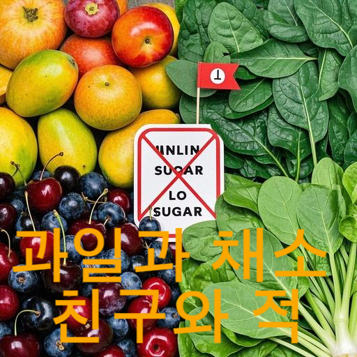 과일과 채소 친구와 적 구별