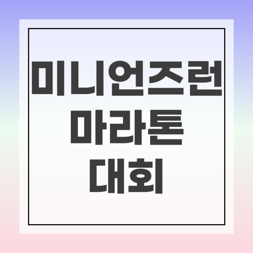 미니언즈런 2025 서울