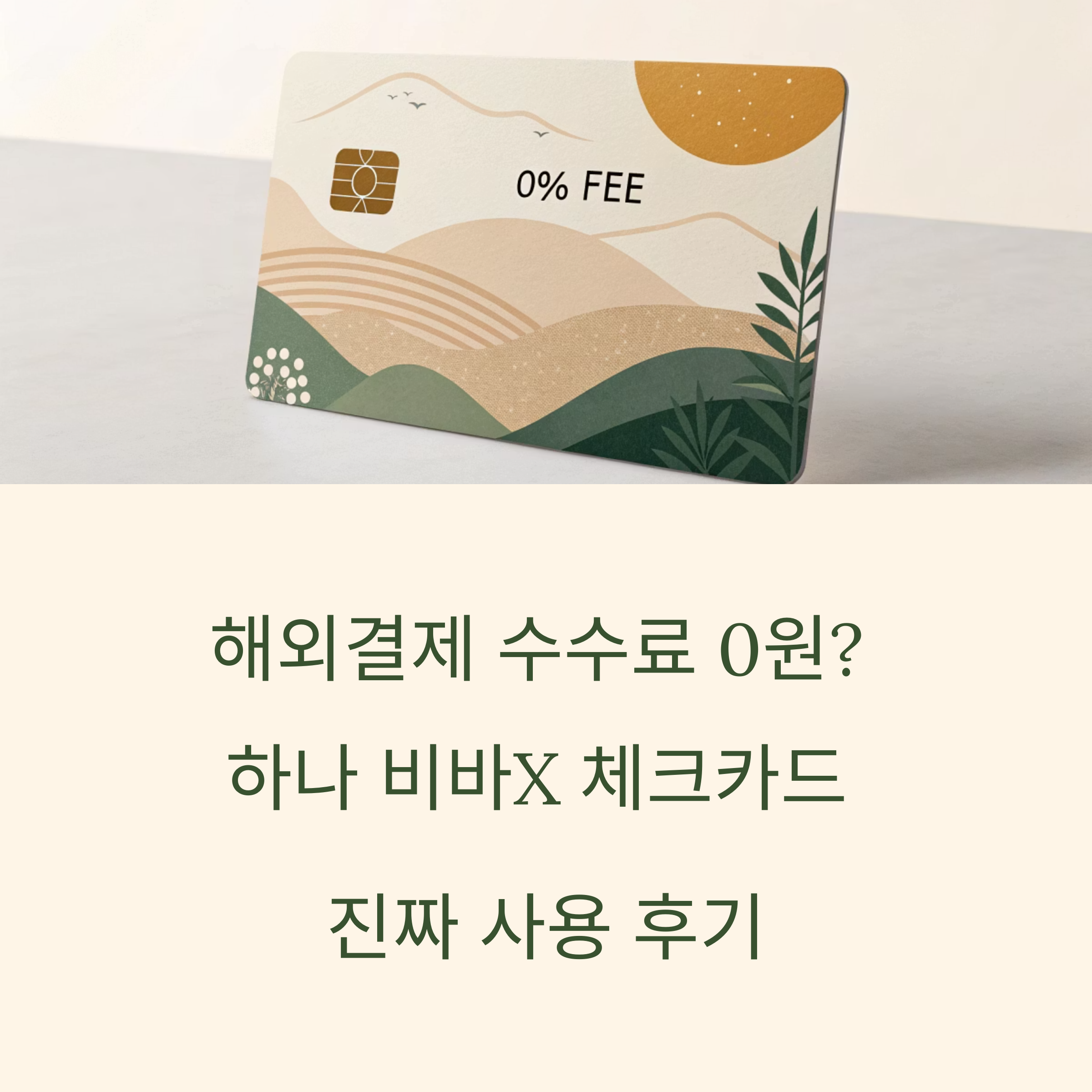 하나 비바X 체크카드