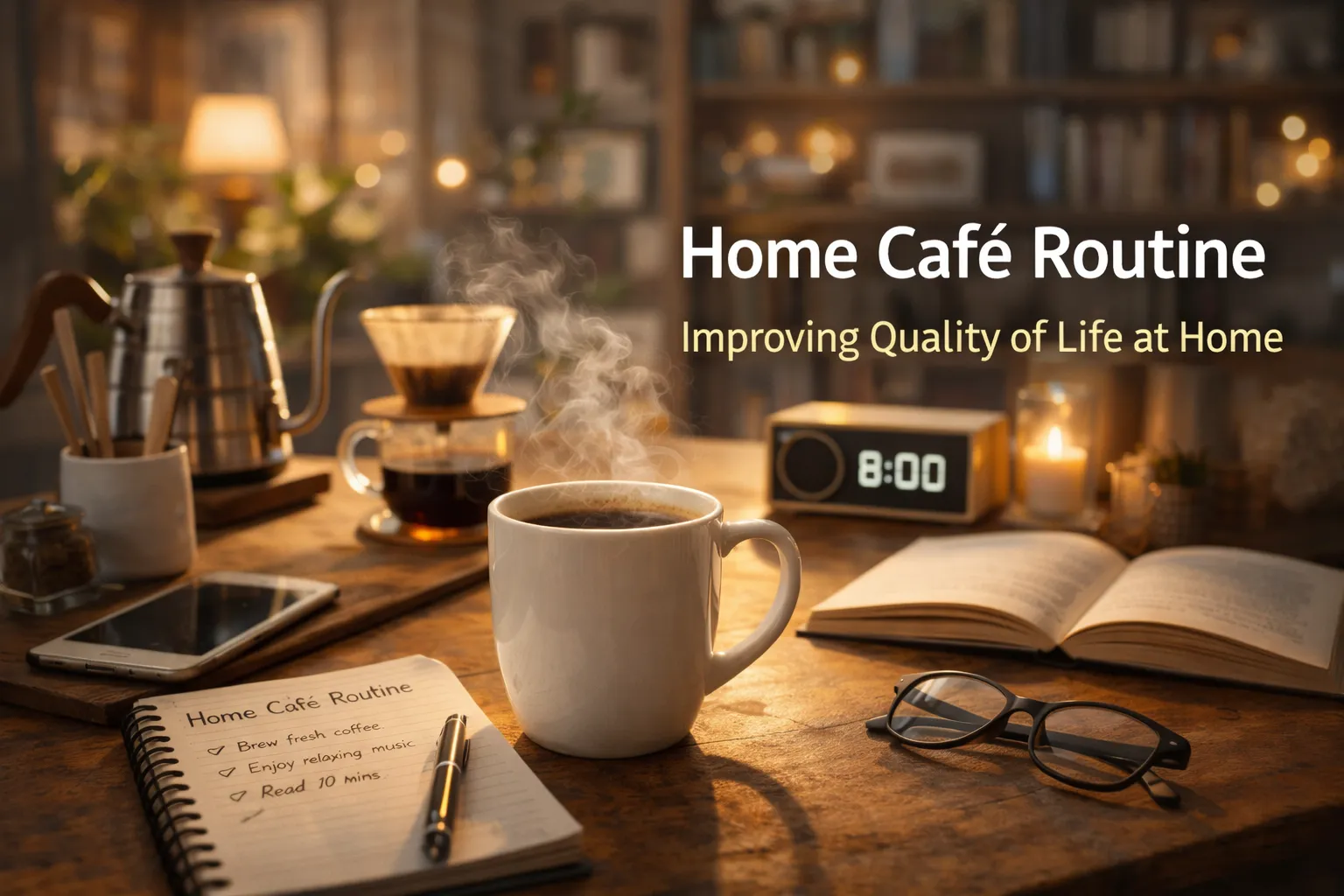 홈카페 루틴 (루틴 형성, 습관 설계, 지속 전략)