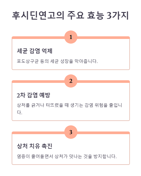후시딘연고의 주요 효능 3가지