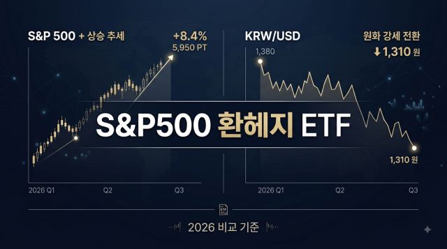 2026년 S&P500 환헤지 ETF 비교와 환노출 ETF 차이