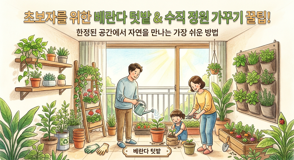 초보자를 위한 베란다 텃밭 가꾸기 꿀팁