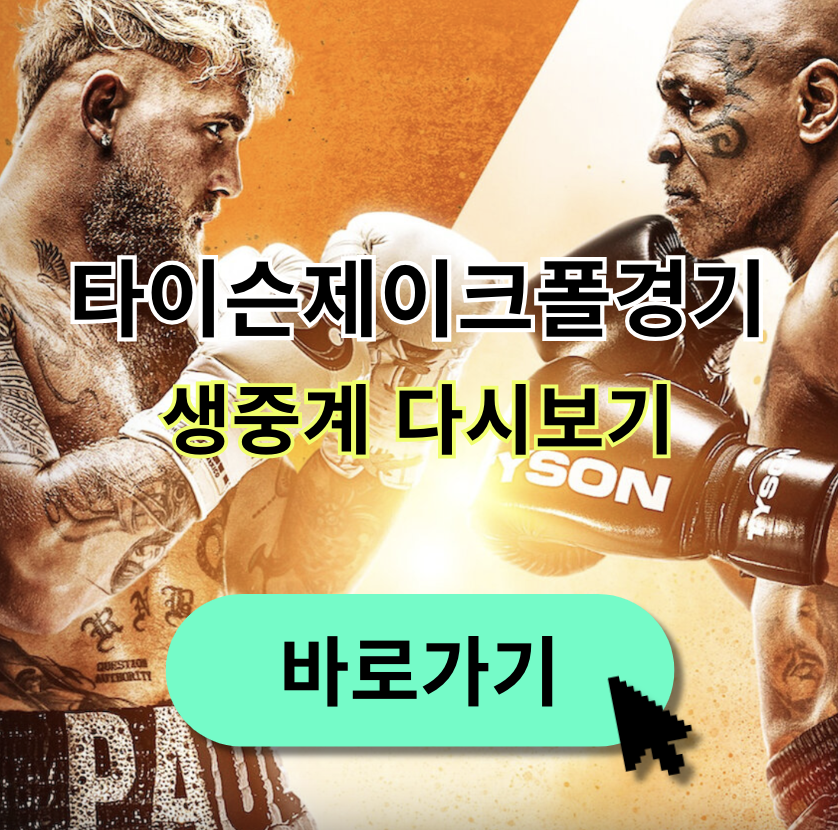 타이슨제이크폴경기 생중계 다시보기 하이라이트 경기결과 바로가기