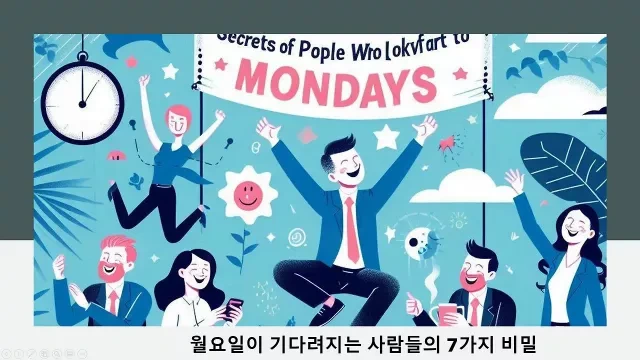 월요일이 기다려지는 사람들의 비밀