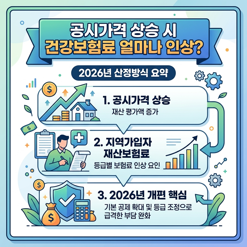 공시가격 오르면 건보료 얼마 인상 2026년 계산법 정리