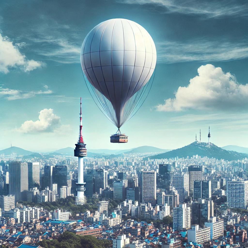 서울상공 오물풍선