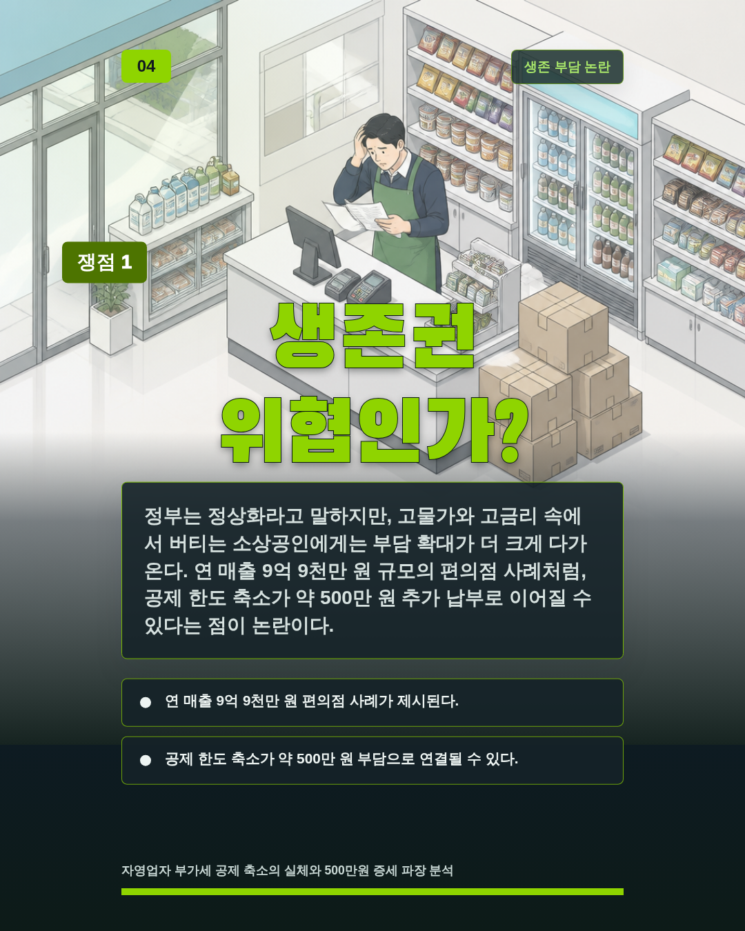생존권 위협인가?