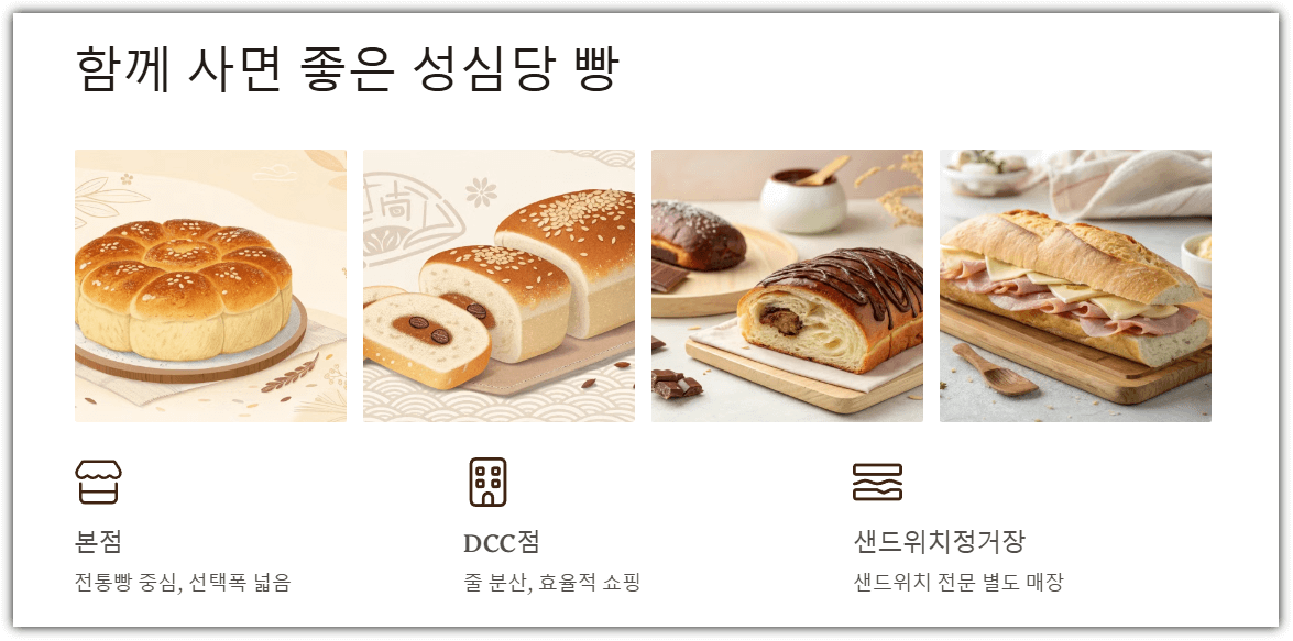 함께 사면 좋은 성심당 빵들