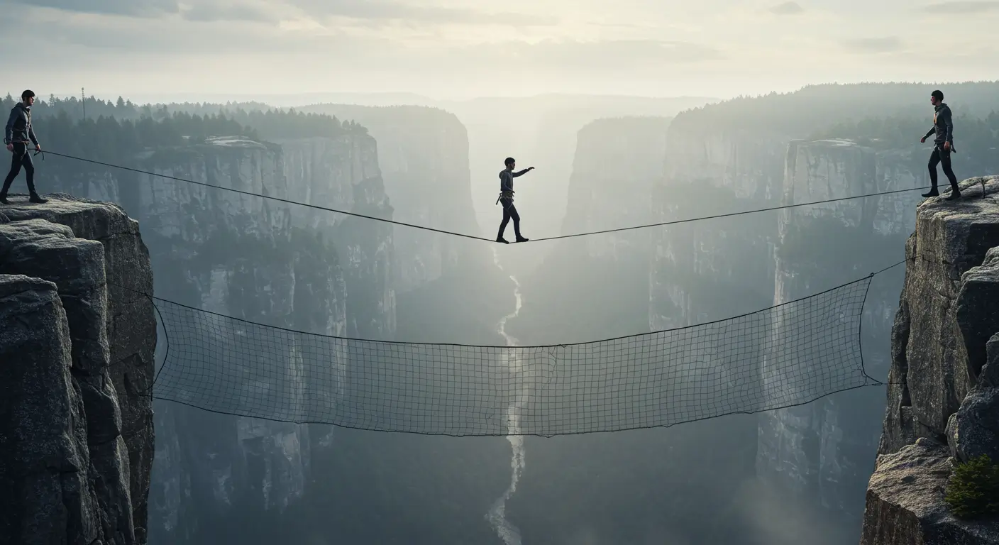 정부지원 채무통합이 사회 안전망이 되어주는 것을 상징하는 이미지